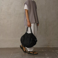 Pleated Packable Bag | Black | 27L